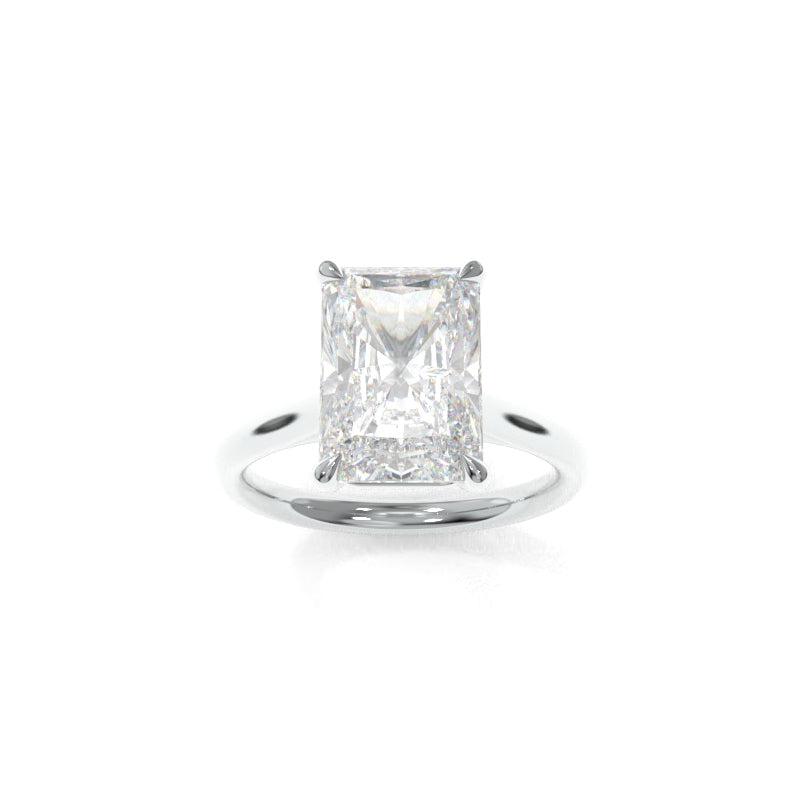 Elle Solitaire Modified- 3.08ct F VS1 Radiant Lab Grown Diamond