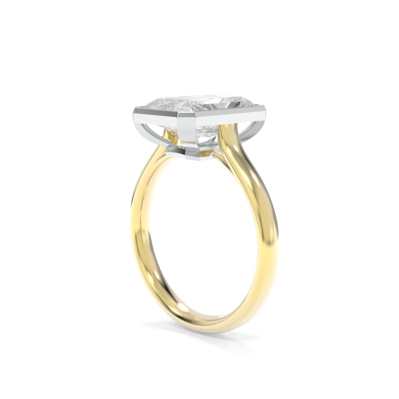 Gwen Solitaire - 3.08 E VVS2 Radiant Lab Grown Diamond