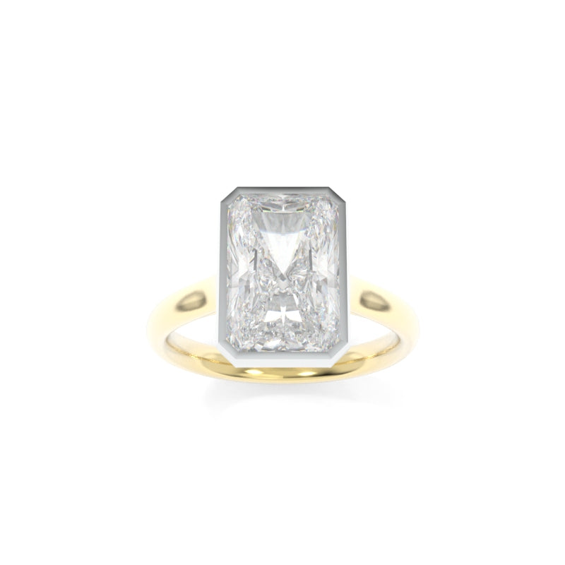 Gwen Solitaire - 3.08 E VVS2 Radiant Lab Grown Diamond