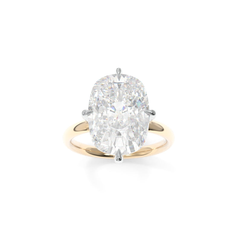 Selena Solitaire (JL&#39;s Version 2) - 6.01ct D VS1 Cushion Lab Grown Diamond
