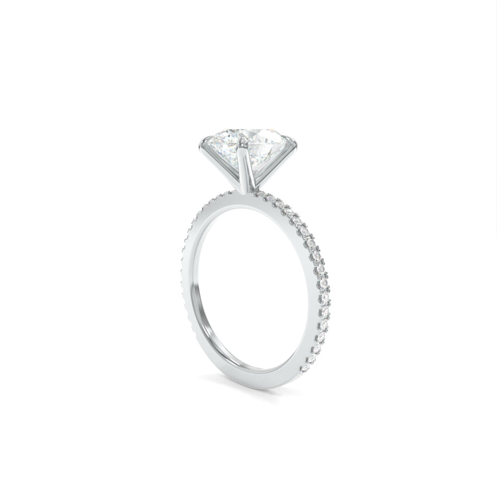 Tara Ring - 9x6.5mm Modern Oval TTG Moissanite
