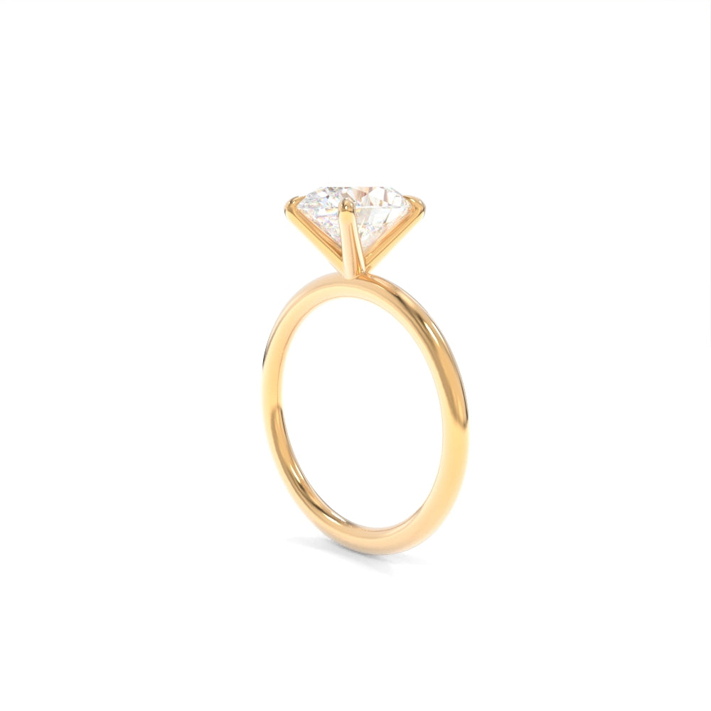 Tara Solitaire - 10x8mm Oval TTG Moissanite