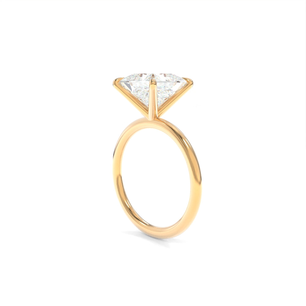 Tara Solitaire - 8mm Princess TTG Moissanite