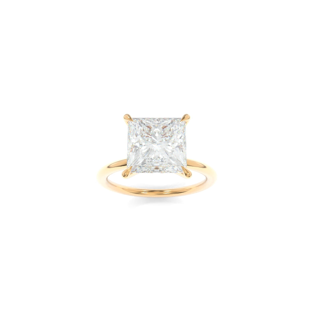 Tara Solitaire - 8mm Princess TTG Moissanite