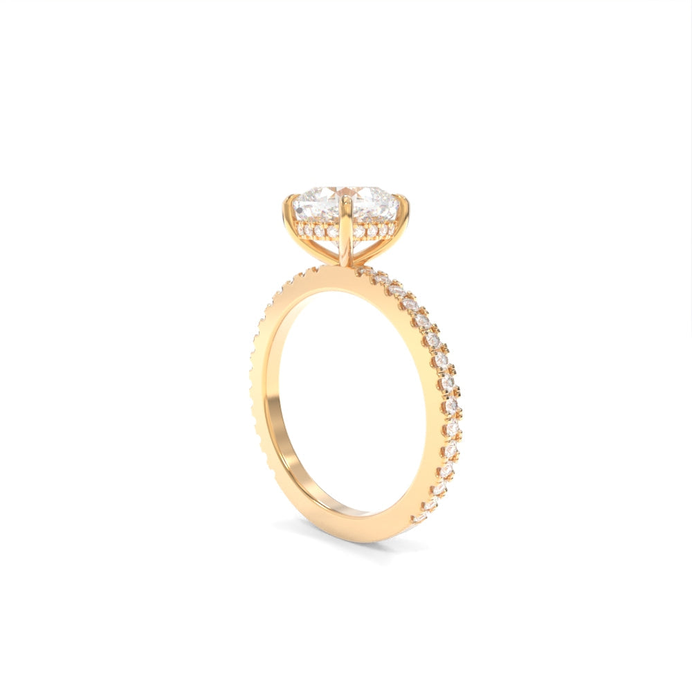 Taylor Ring - 8.5mm Modern Cushion TTG Moissanite