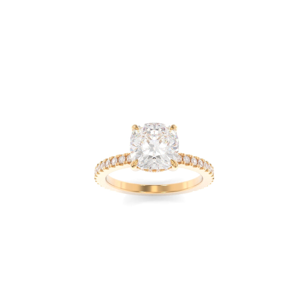Taylor Ring - 8.5mm Modern Cushion TTG Moissanite