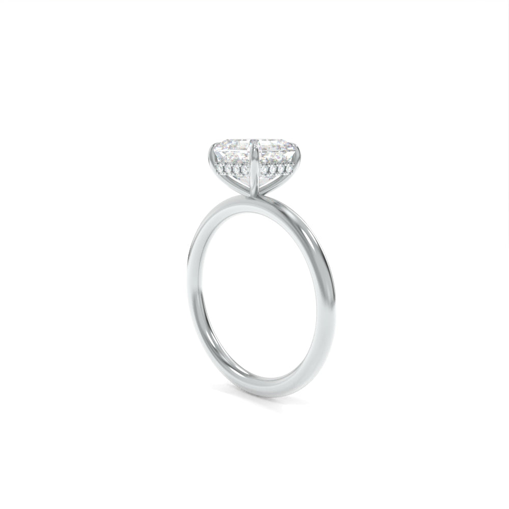 Taylor Solitaire - 8.5mm Asscher TTG Moissanite