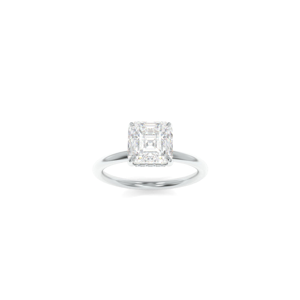 Taylor Solitaire - 8.5mm Asscher TTG Moissanite