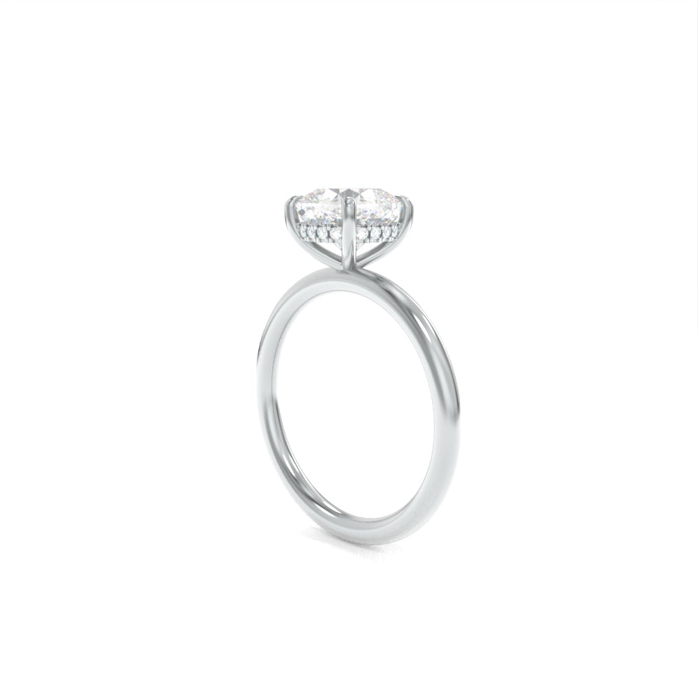Taylor Solitaire - 7.5mm Modern Cushion TTG Moissanite