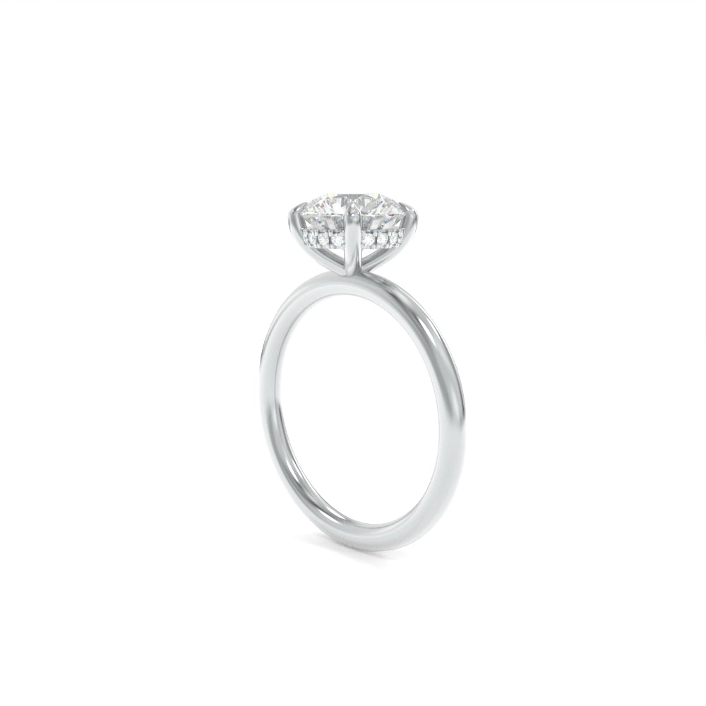 Taylor Solitaire - 9mm Round H&A TTG Moissanite