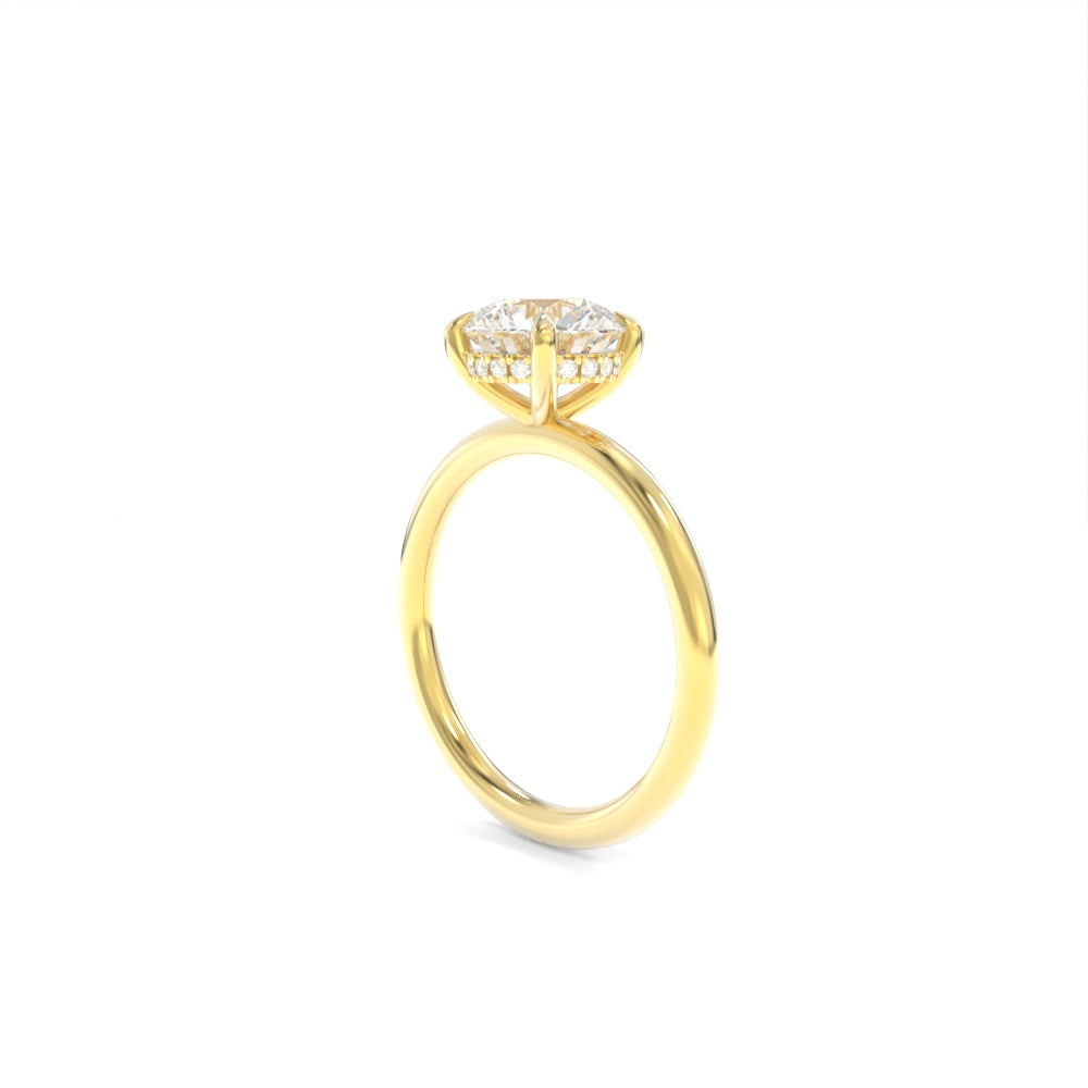 Taylor Solitaire - 8mm Round H&A TTG Moissanite