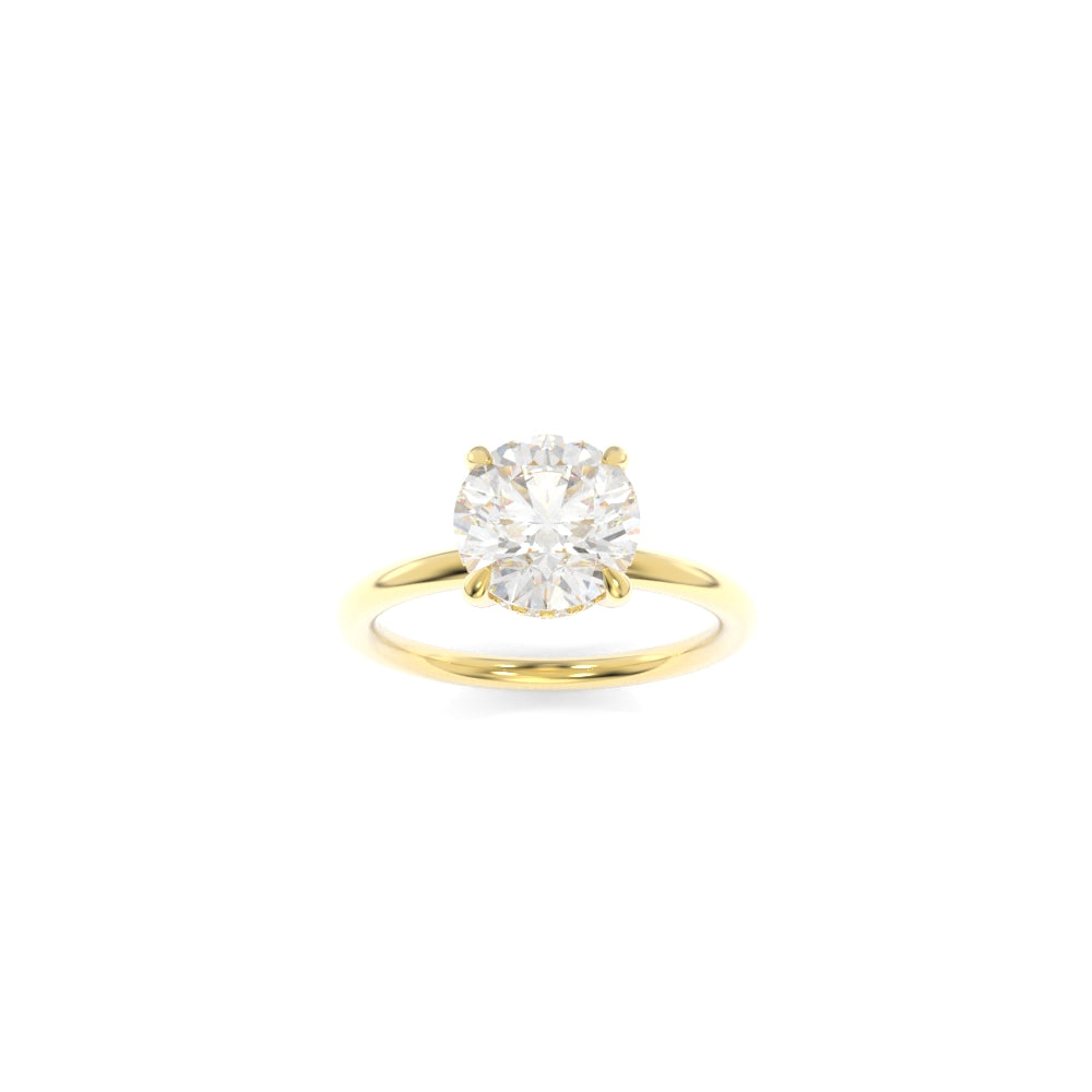 Taylor Solitaire - 8mm Round H&A TTG Moissanite