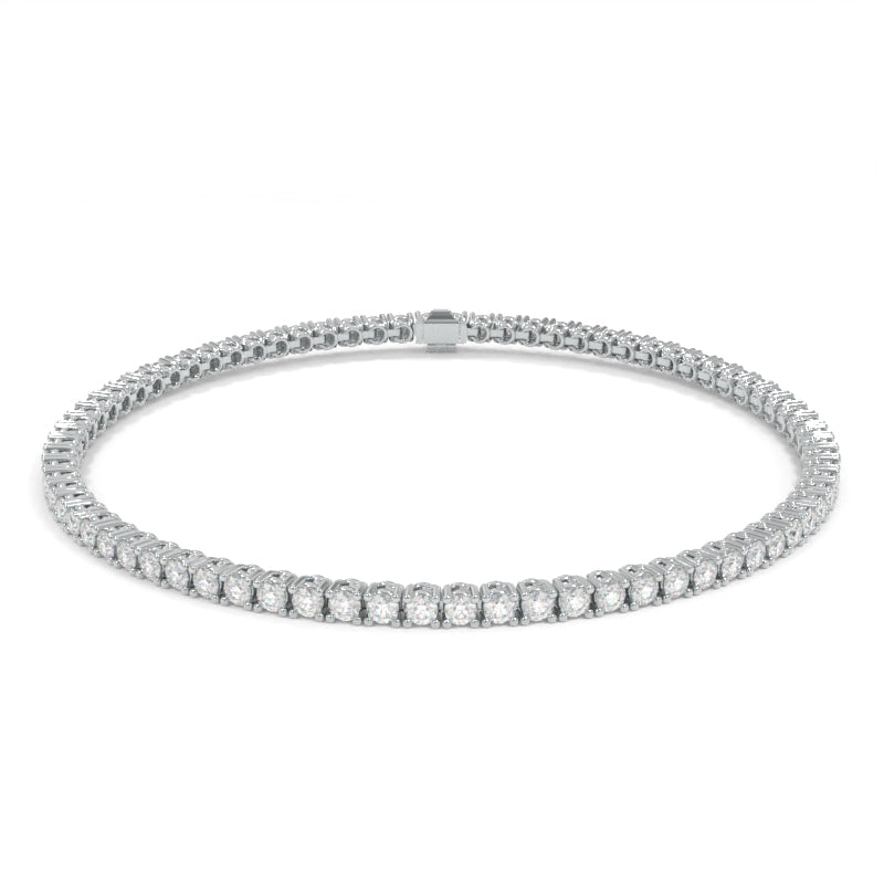 Tennis Bracelet Lab Grown Diamond 7.5" - 18K White Gold