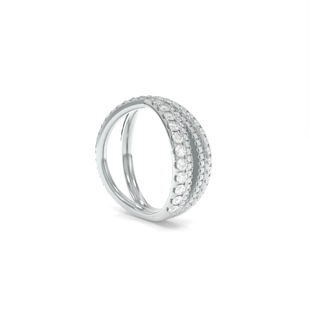 VOW Diamond Band - 18K White Gold