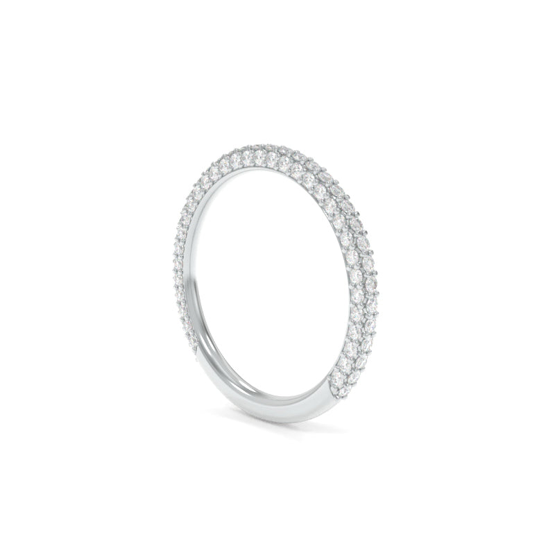 Vanessa 3/4 Band - 18K White Gold