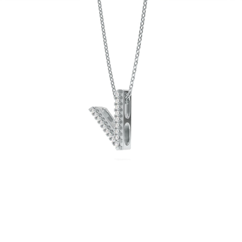 VOW Diamond Pendant - 18K White Gold