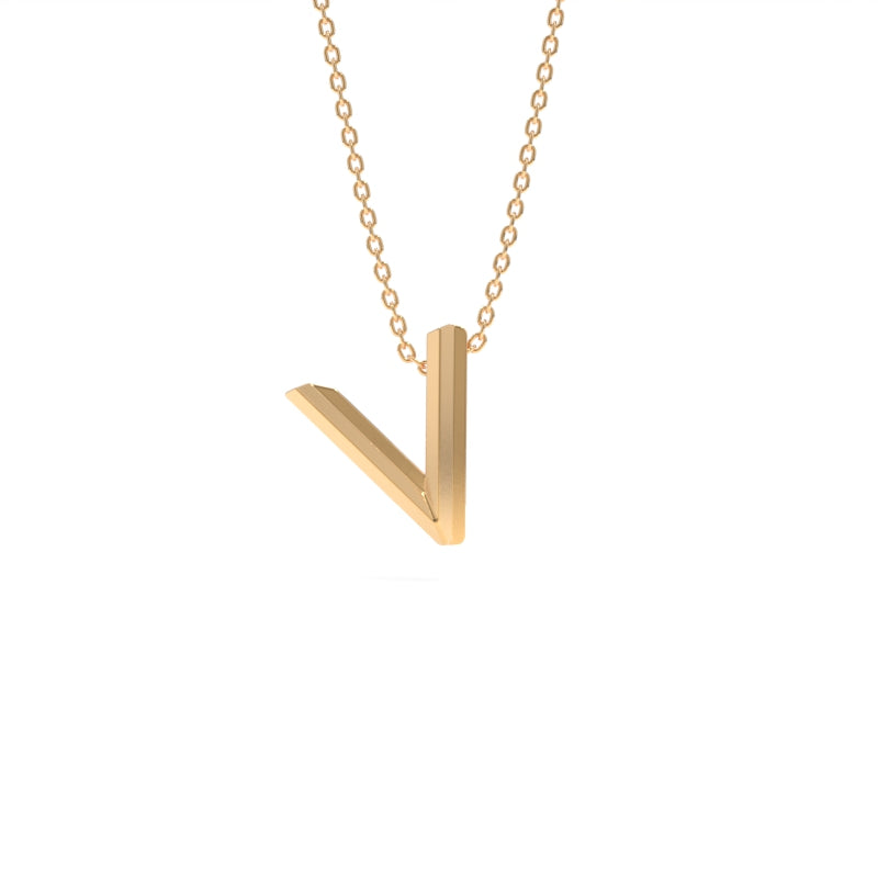 VOW Gold Pendant 18" - 18K Champage Gold