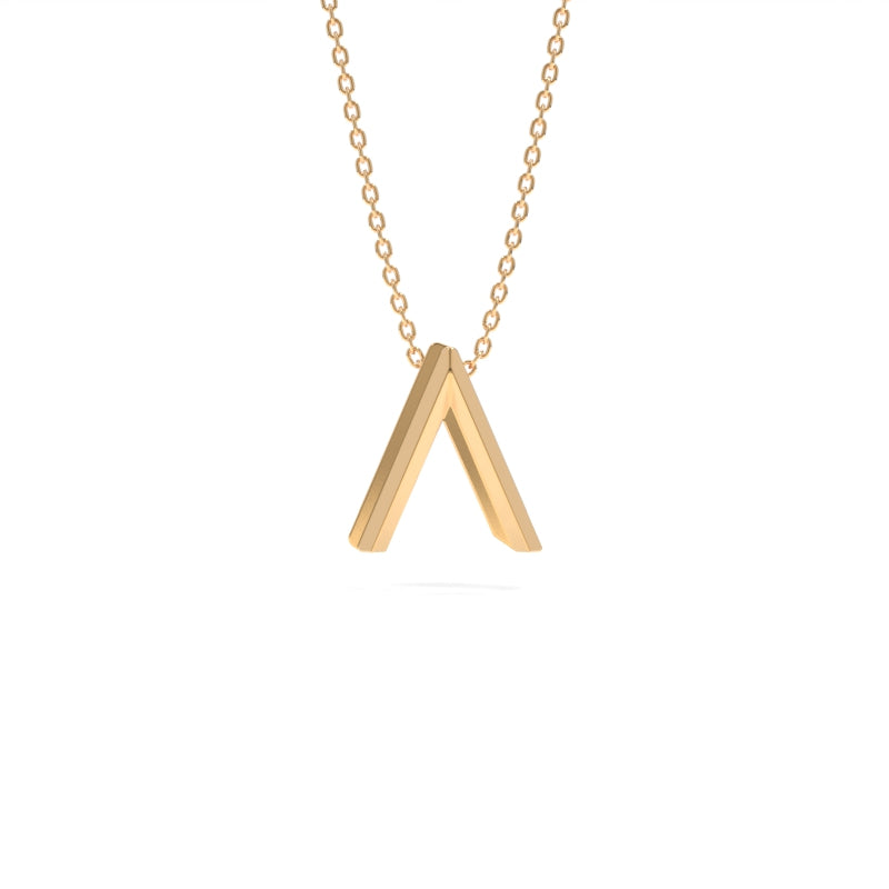 VOW Gold Pendant 18&quot; - 18K Champage Gold