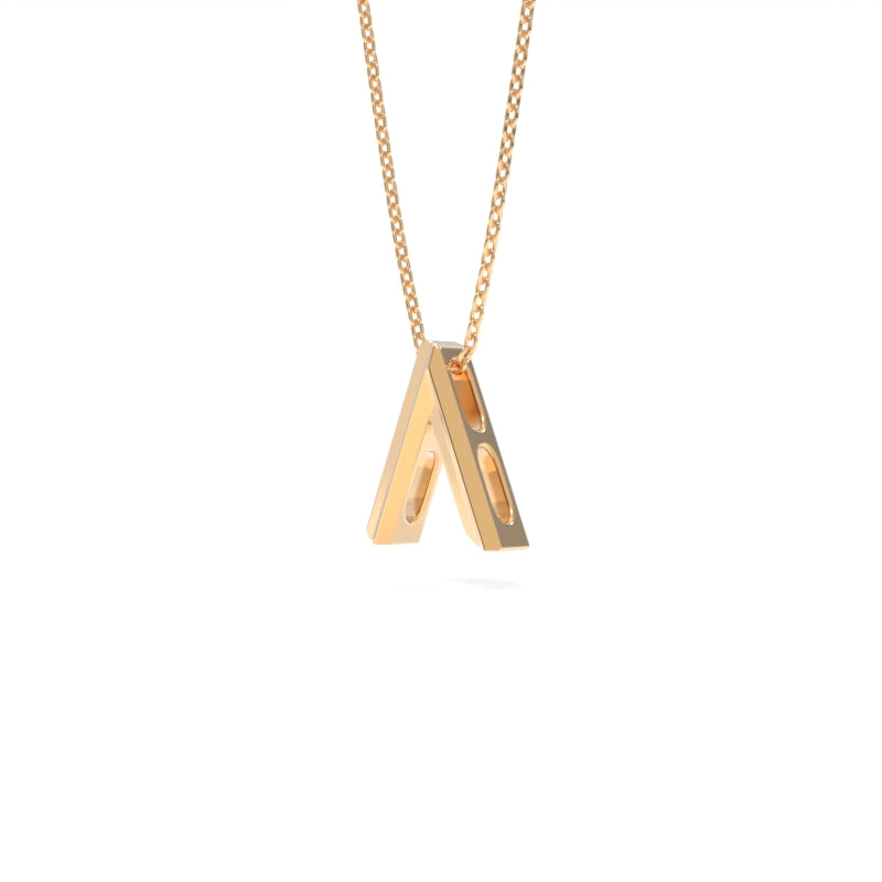 VOW Gold Pendant 18&quot; - 18K Champage Gold