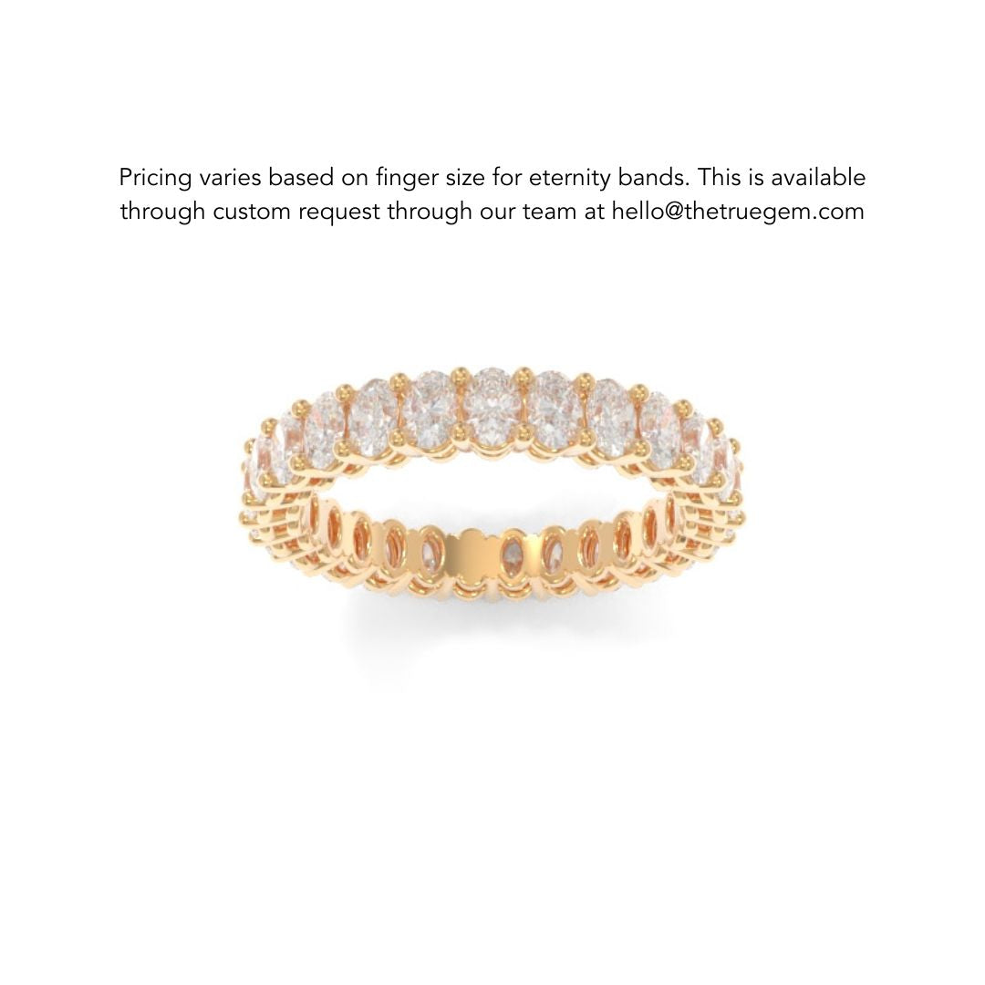 Maya Petite Band Oval Lab Grown Diamond