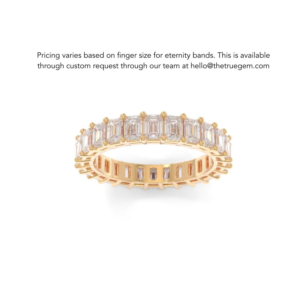 Maya Petite Band Emerald Lab Grown Diamond