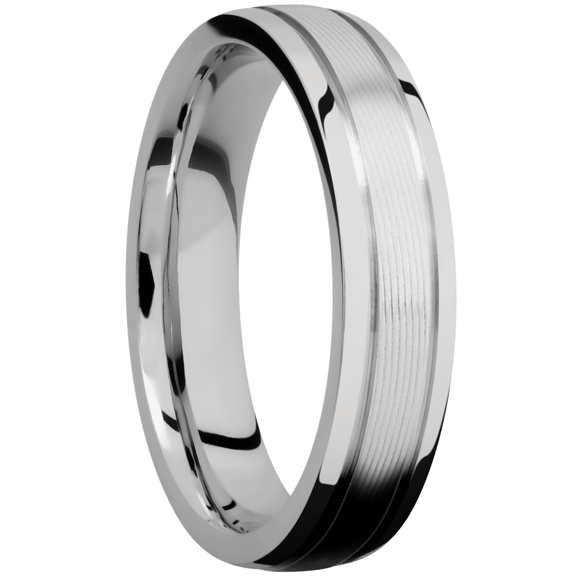 Palladium Silver + Machine , Polish Finish