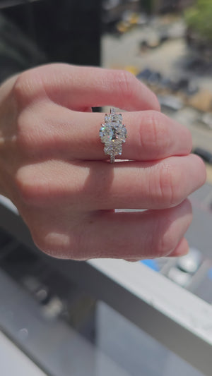 Samantha 12ct Round Cut Internally Flawless Diamond Ring | Nekta New York