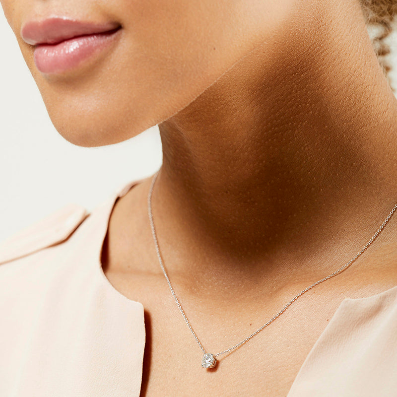 Rachel Necklace Moissanite