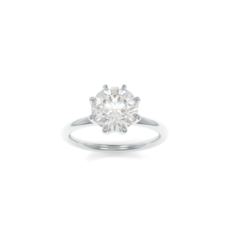 Victoria Solitaire Round - 8.5mm Round TTG Moissanite