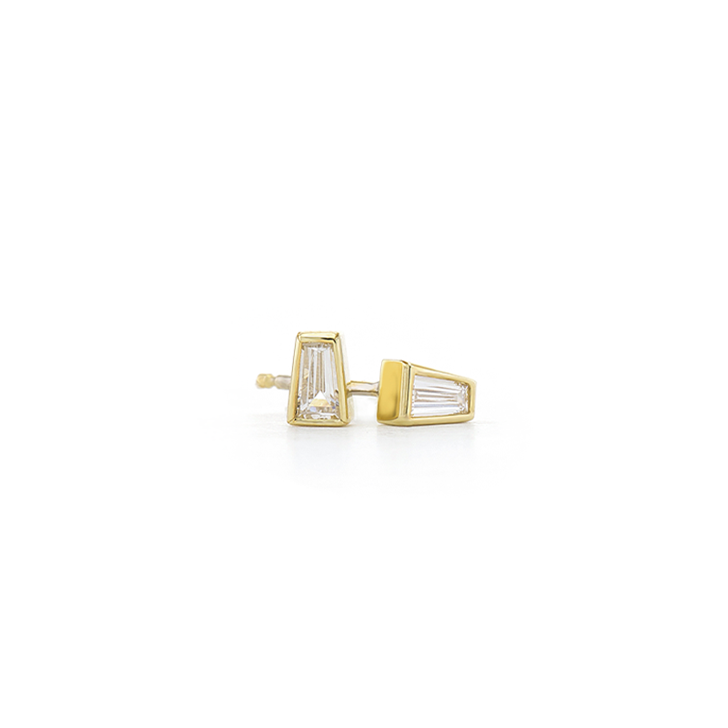 Baguette Bezel Studs