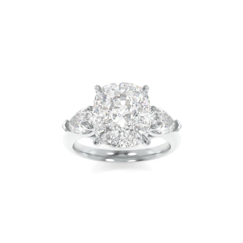 Charlotte Solitaire Elongated Cushion