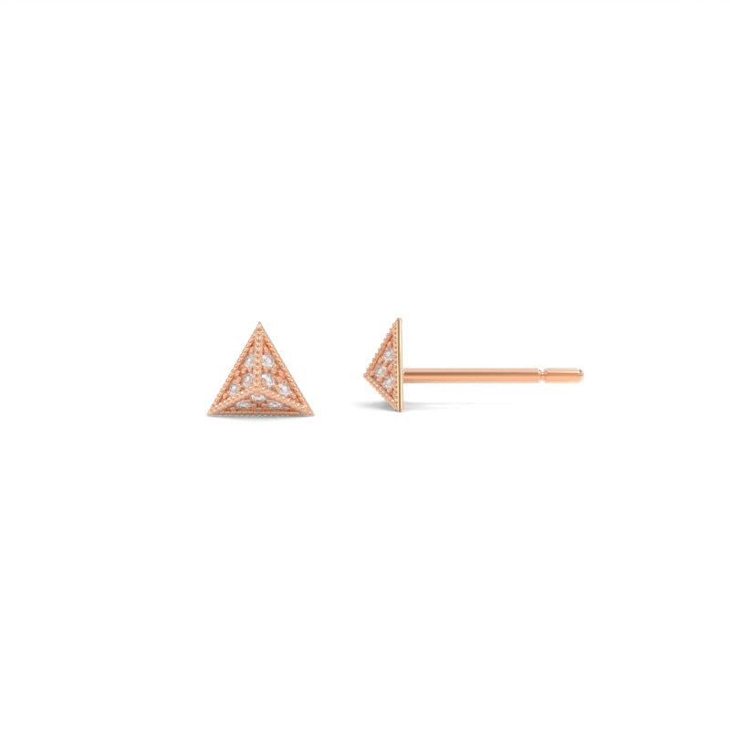 Diamond Triangle Studs