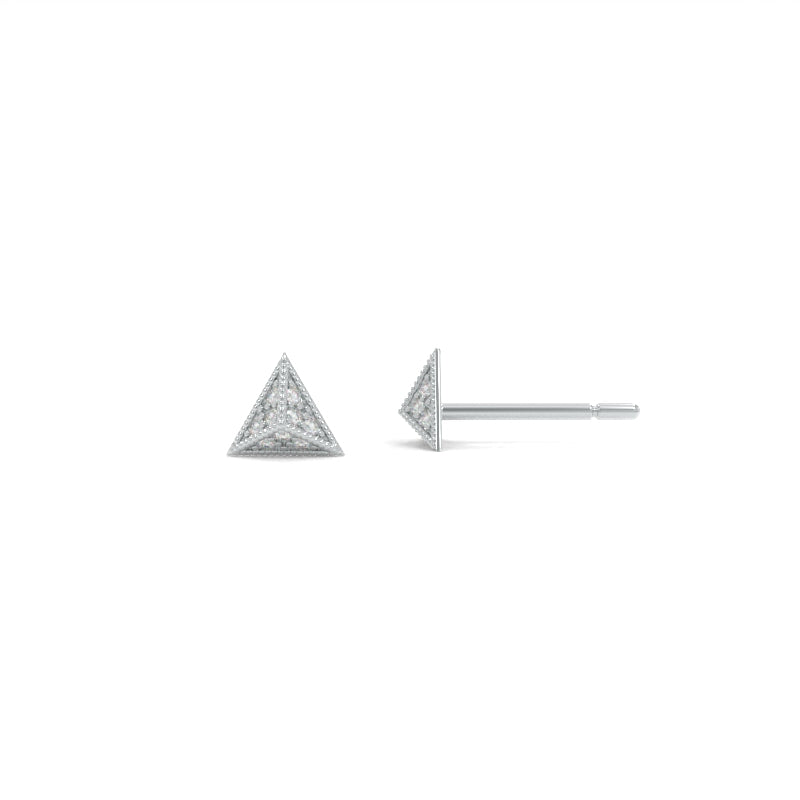 Diamond Triangle Studs