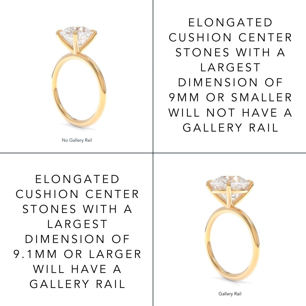 Tara Solitaire Elongated Cushion