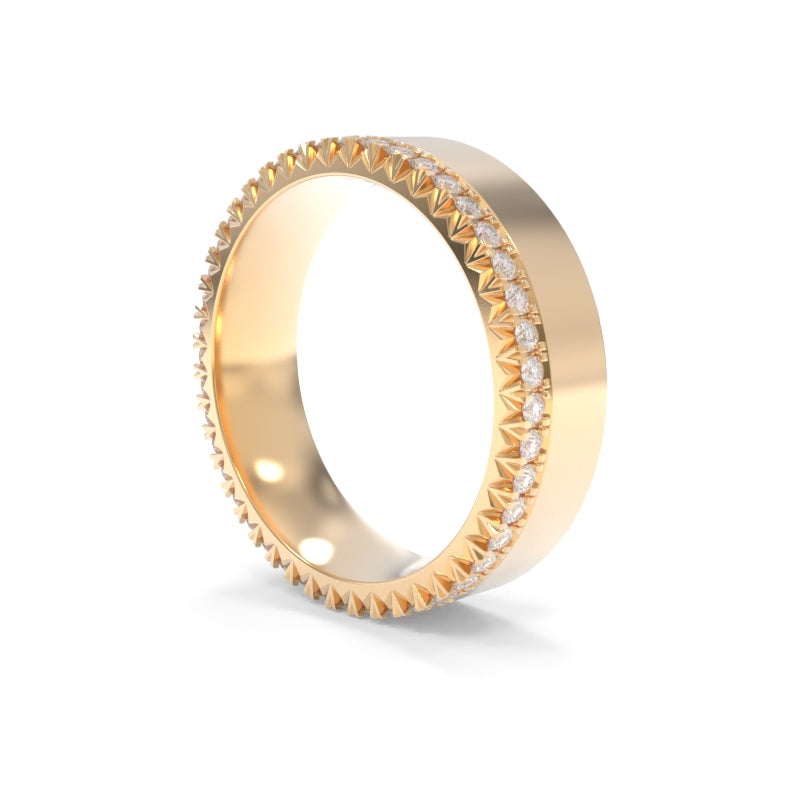 French Set Diamond Band 6mm