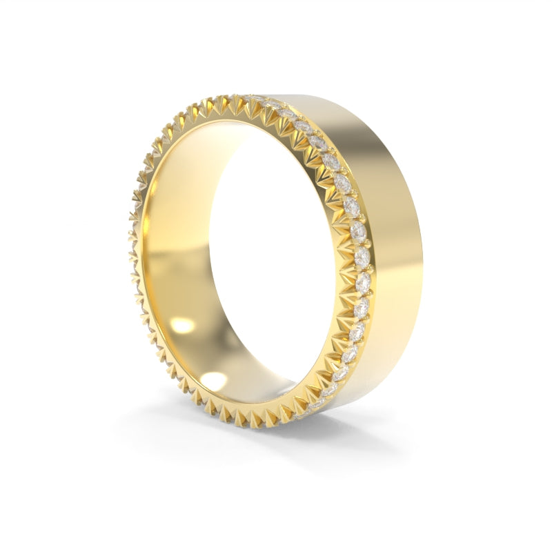 French Set Diamond Band 7mm