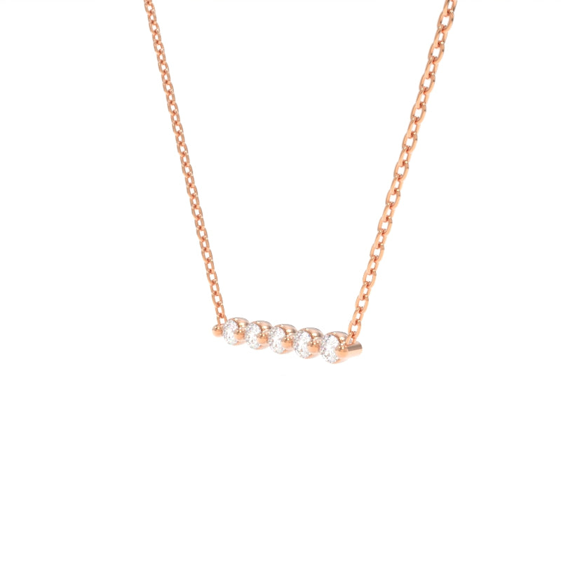 Jennie Bar Necklace Petite - 18K Rose Gold