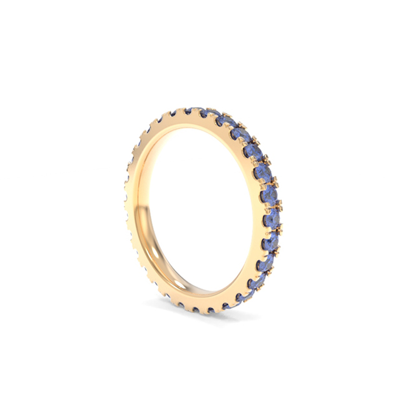 Jessie Band - Lab Grown Colored Gemstones