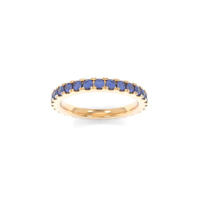 Jessie Band - Lab Grown Colored Gemstones