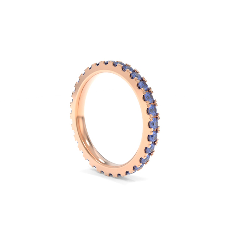 Jessie Band - Lab Grown Colored Gemstones