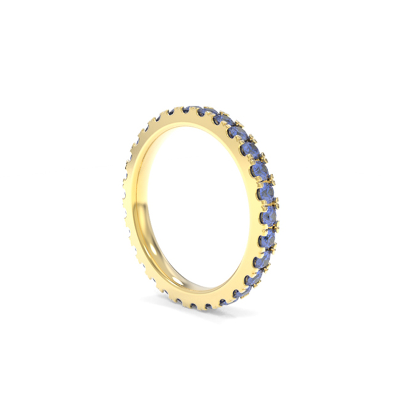 Jessie Band - Lab Grown Colored Gemstones