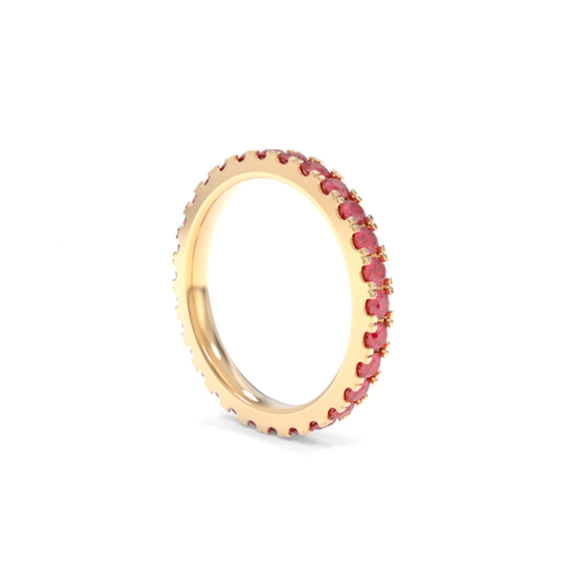 Jessie Band - Lab Grown Colored Gemstones