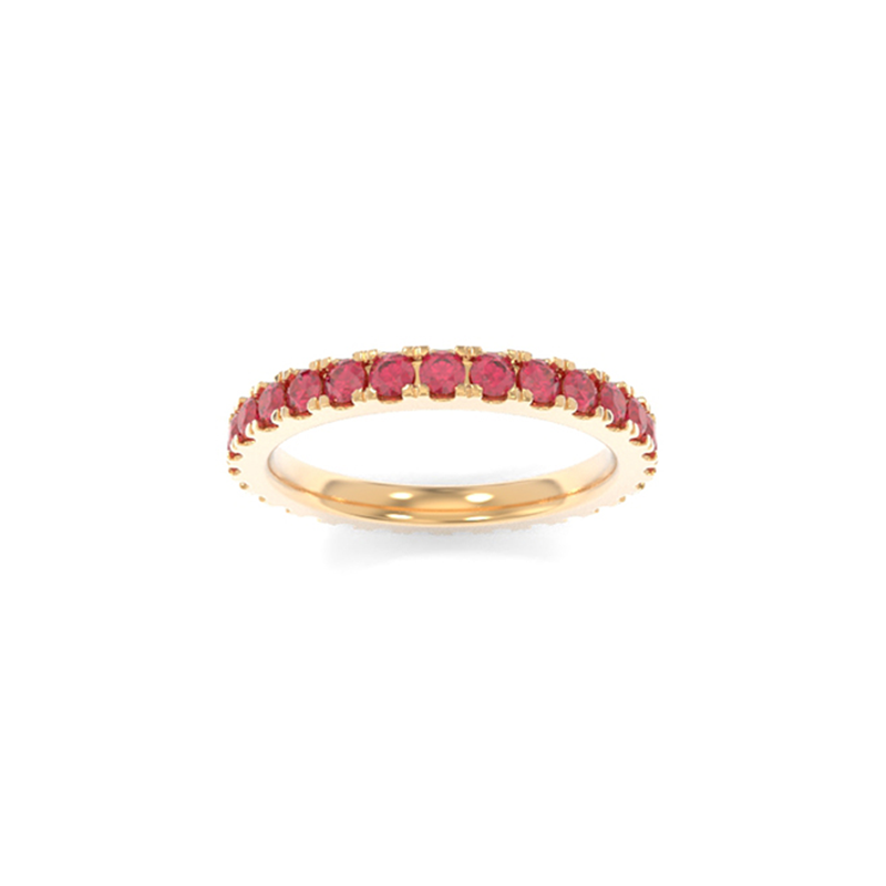 Jessie Band - Lab Grown Colored Gemstones