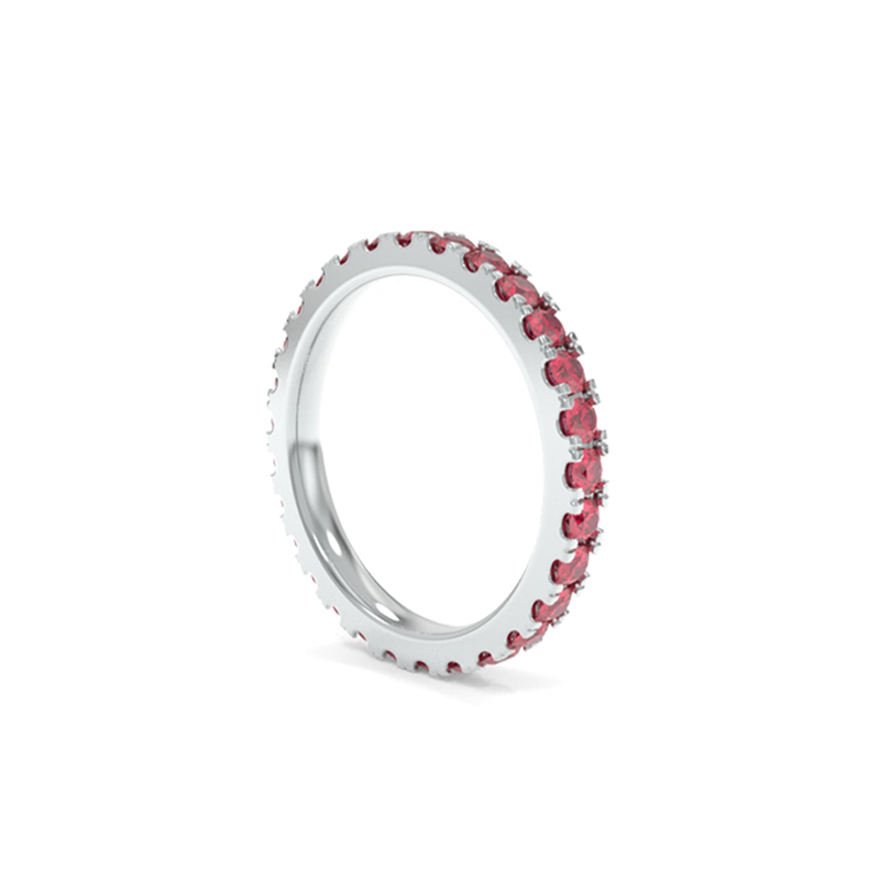 Jessie Band - Lab Grown Colored Gemstones