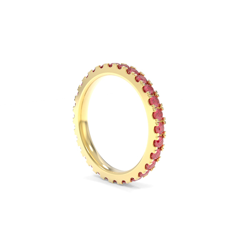 Jessie Band - Lab Grown Colored Gemstones