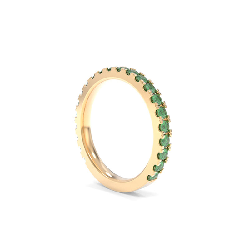 Jessie Band - Lab Grown Colored Gemstones