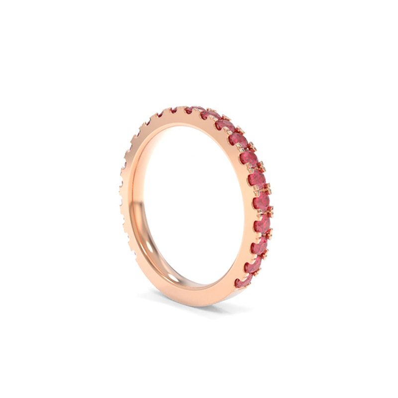 Jessie Band - Lab Grown Colored Gemstones