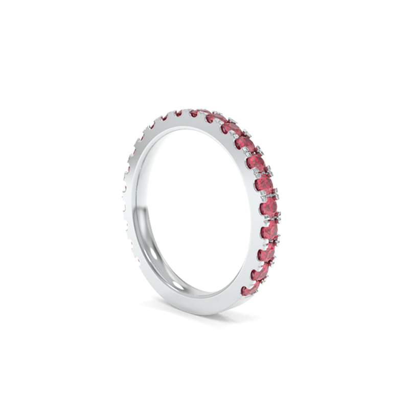 Jessie Band - Lab Grown Colored Gemstones