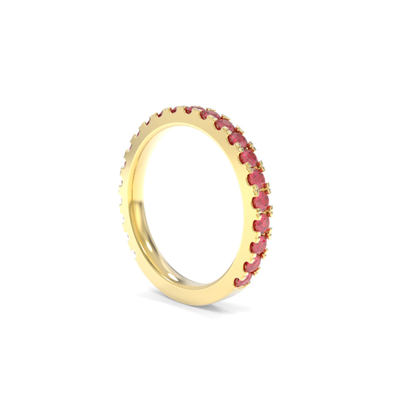 Jessie Band - Lab Grown Colored Gemstones