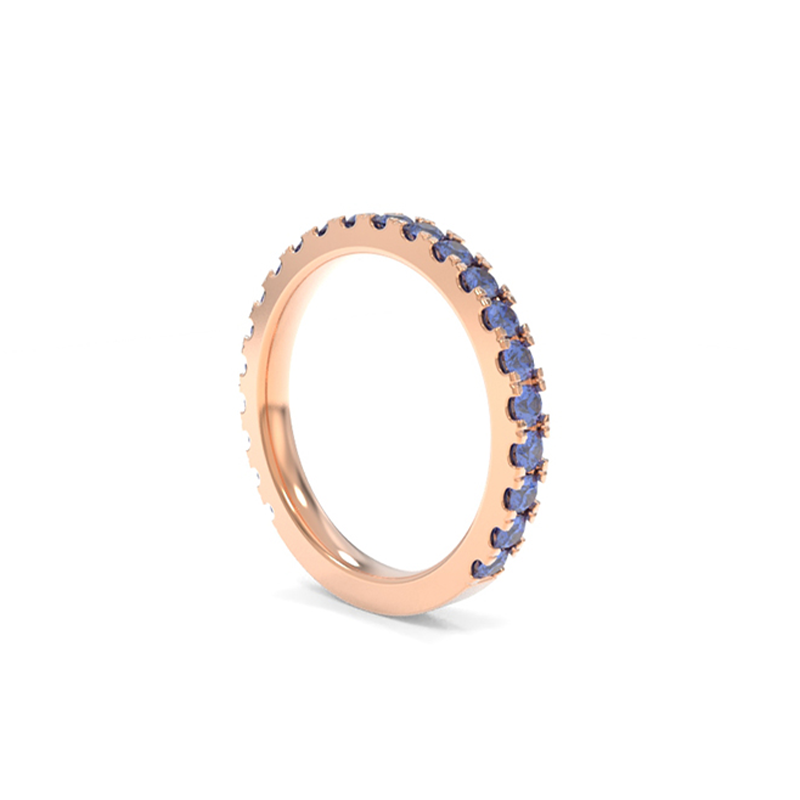 Jessie Band - Lab Grown Colored Gemstones